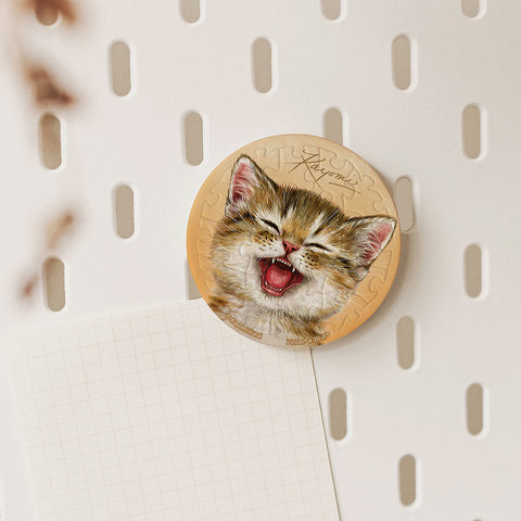 Puzzle magnet - cat smile