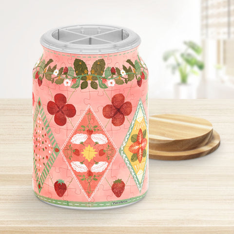 Pintoo BA1014 Strawberry Days - Large Jar Jigsaw Puzzle