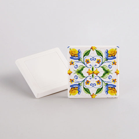 Pintoo D1602 Vintage Flora Tile - 6 x 16pcs Jigsaw Puzzle Magnets