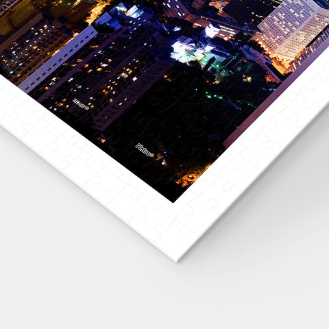 Pintoo H2089 Aerial view of Hong Kong Victoria Harbor at night - 1000 Piece Jigsaw Puzzle