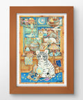 Pintoo H2350 Little White Tiger's Collection Cabinet by Cotton Lion - 600 Piece Jigsaw Puzzle