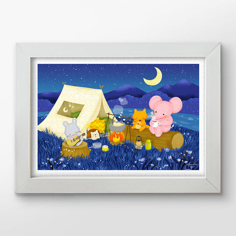 Pintoo H2523 Camping Day - 600 Piece Jigsaw Puzzle by Mandie