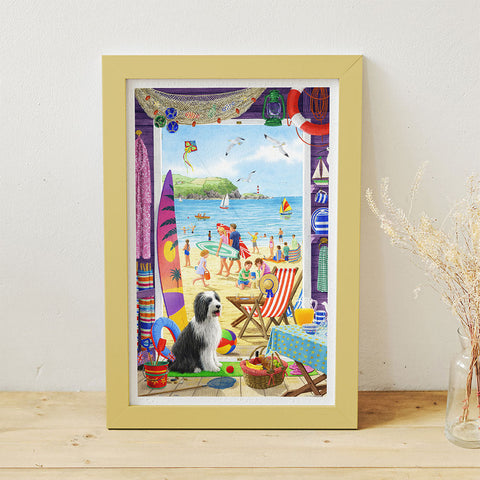 Pintoo H3441 Summer Beach Hut Door by Sarah Adams - 1000 Piece Jigsaw Puzzle