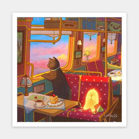 Pintoo H3457 Train Trip by Limduey - 900 Piece Jigsaw Puzzle