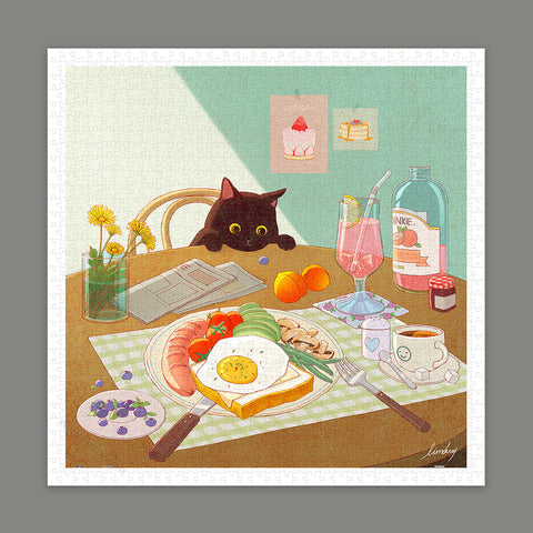 Pintoo H3460 Brunch Time - 900 Piece Jigsaw Puzzle by Limduey