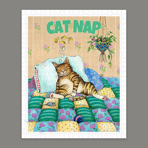 Pintoo H3468 Cat Nap by Gary Patterson - 500 Piece Jigsaw Puzzle