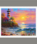 Pintoo H3521 Lighthouse on Tropical Island by Stewart - 500 Piece Jigsaw Puzzle