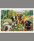 Pintoo H3550 Funny Puppies by Image World - 600 Piece Jigsaw Puzzle