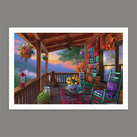 Pintoo H3570 Mountain View by Bigelow Illustrations - 600 Piece Jigsaw Puzzle
