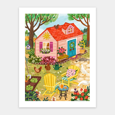 Pintoo H3639 Whimsy Garden House by Olivia Gibbs - 300 Piece Jigsaw Puzzle