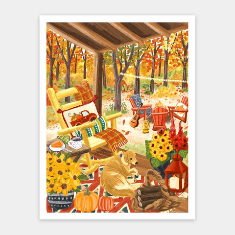 Pintoo H3650 Fall Porch - 1200 Piece Jigsaw Puzzle by Olivia Gibbs