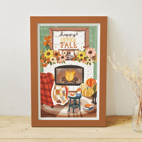 Pintoo H3651 Cozy Autumn Fireplace by Olivia Gibbs - 1000 Piece Jigsaw Puzzle