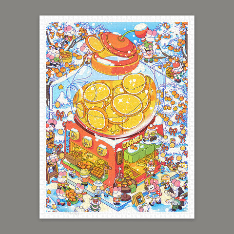 Pintoo H3792 Orange Tea and Snow - 1200 Piece Jigsaw Puzzle by Memeko