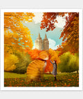 Pintoo H3933 Walking in Autumn - 900 Piece Jigsaw Puzzle by Luna