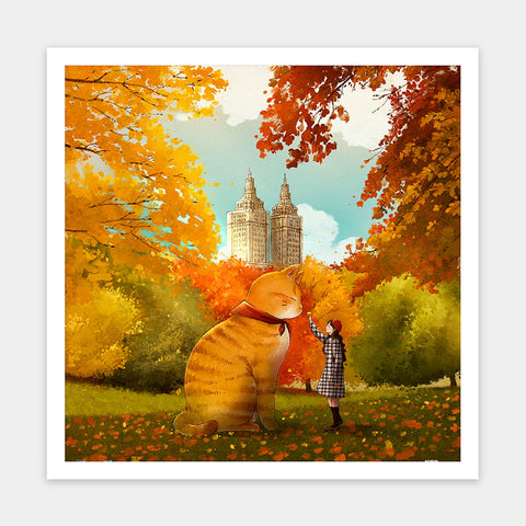 Pintoo H3933 Walking in Autumn - 900 Piece Jigsaw Puzzle by Luna