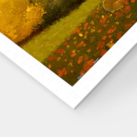 Pintoo H3933 Walking in Autumn - 900 Piece Jigsaw Puzzle by Luna