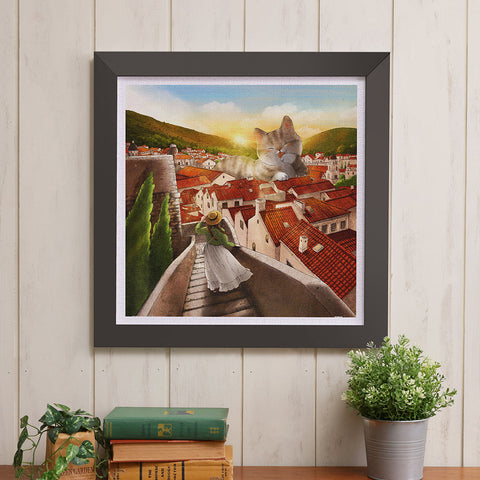 Pintoo H3934 A Red Roof - 900 Piece Jigsaw Puzzle by Luna