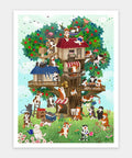 Pintoo H3943 Color Cat Tree - 1200 Piece Jigsaw Puzzle by Nyangsongi