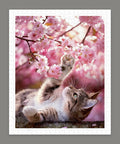 Pintoo H3956 Cat among Flowers - 500 Piece Jigsaw Puzzle by Lazy Spring