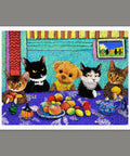 Pintoo H4053 Sharing a Table with a Puppy - 1200 Piece Jigsaw Puzzle by Niuniu in Famous Paintings