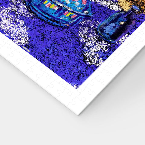 Pintoo H4053 Sharing a Table with a Puppy - 1200 Piece Jigsaw Puzzle by Niuniu in Famous Paintings