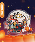 Pintoo HD1021 Flowers Bloom and the Moon is Fully Fat - Standing Puzzle Jigsaw Puzzle by Alexander the Fat Tiger