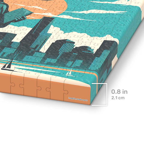 Pintoo HN1403 Days in New York by Studio Inception - Statue of Liberty - 366 Piece Jigsaw Puzzle