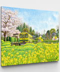 Pintoo HN1419 Rapeseed Blossoms In Full Bloom - 2176 Piece Jigsaw Puzzle by Tadashi Matsumoto