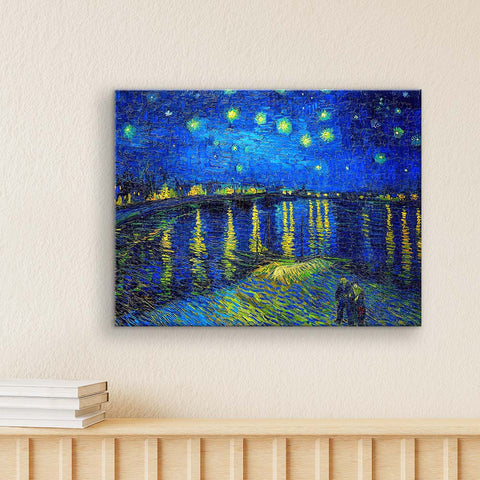 Pintoo HN1430 Starry Night Over the Rhone - 366 Piece Jigsaw Puzzle by Vincent van Gogh