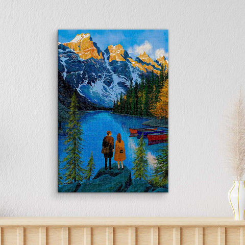 Pintoo HN1459 Moraine Lake Promise - 696 Piece Jigsaw Puzzle by Paco Yao
