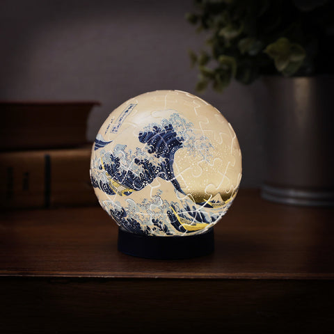 Pintoo J1110 The Great Wave of Kanagawa by Hokusai - Puzzle Sphere Light Jigsaw Puzzle