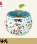 Pintoo K1088 One Big Byte by Alexander the Fat Tiger - Flower Pot Jigsaw Puzzle