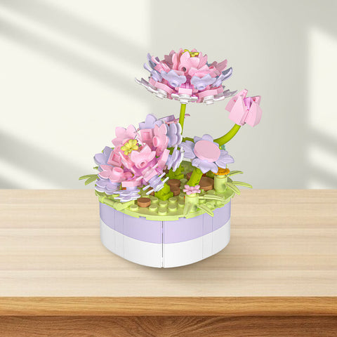 Pintoo KZ1027 Lotus - Mini Bricks Potted Plant Jigsaw Puzzle