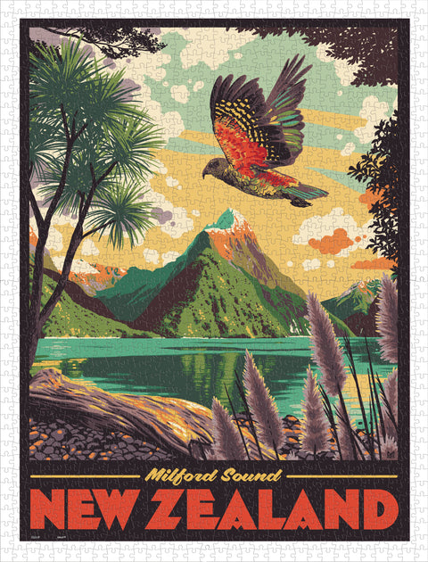 Milford Sound, New Zealand - 1200 Piece Jigsaw Puzzle