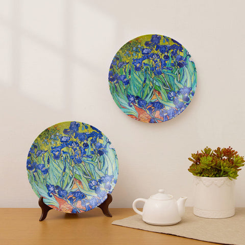 Pintoo PL1005 Irises - 3D Puzzle Plate Jigsaw Puzzle by Van Gogh