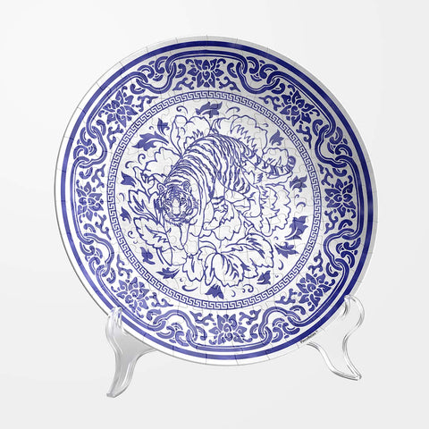 Pintoo PL1010 Tiger of Fortune - 3D Puzzle Plate Jigsaw Puzzle