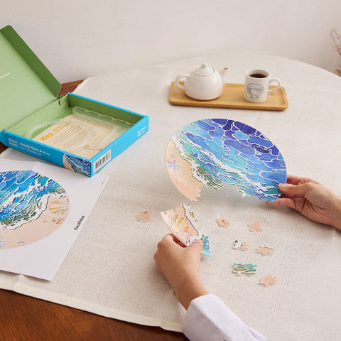 Pintoo PL1011 Shells and the Sea - 3D Puzzle Plate Jigsaw Puzzle