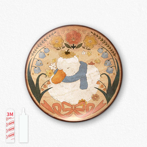 Pintoo PL1019 Sleeping in Sunlit Garden - 3D Puzzle Plate Jigsaw Puzzle by Fluffy Naps