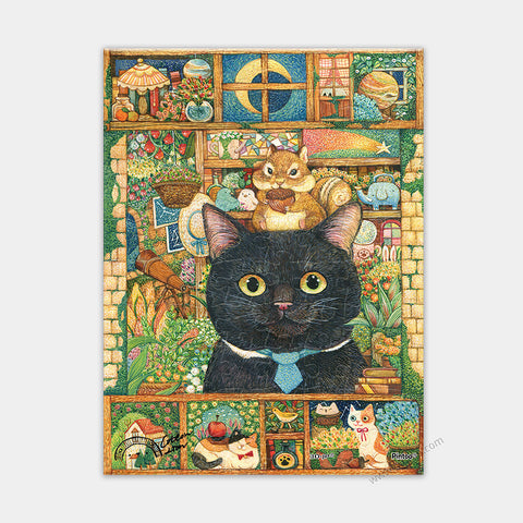 Pintoo Q1173 Cat's Plant Shop - 80 Piece XS Jigsaw Puzzle by Cotton Lion