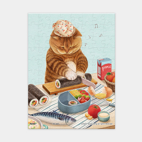Pintoo Q1199 Let's Go On a Picnic - 80 Piece XS Jigsaw Puzzle by Nyangsongi