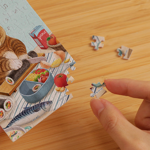 Pintoo Q1199 Let's Go On a Picnic - 80 Piece XS Jigsaw Puzzle by Nyangsongi