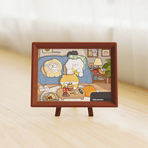 Pintoo Q1316 Late Night Snack Time - 80 Piece XS Jigsaw Puzzle by Chen Chen