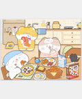 Pintoo Q1317 Cat Brand Breakfast - 80 Piece XS Jigsaw Puzzle by Chen Chen