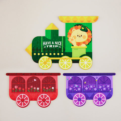 Pintoo T1084 Transportation - Animals Train - Multi-pack Jigsaw Puzzle