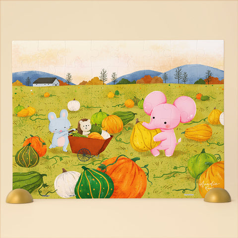 Pintoo T1098 Pumpkin Garden by Mandie - 48 Piece Junior Jigsaw Puzzle