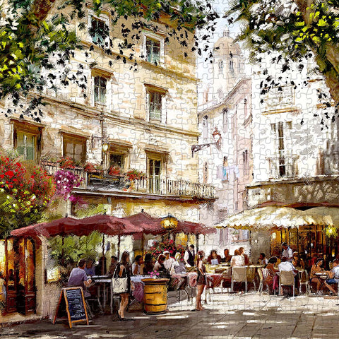 Pintoo U1039 1950 Cafe - 1008 Piece Jigsaw Puzzle by The Macneil Studio