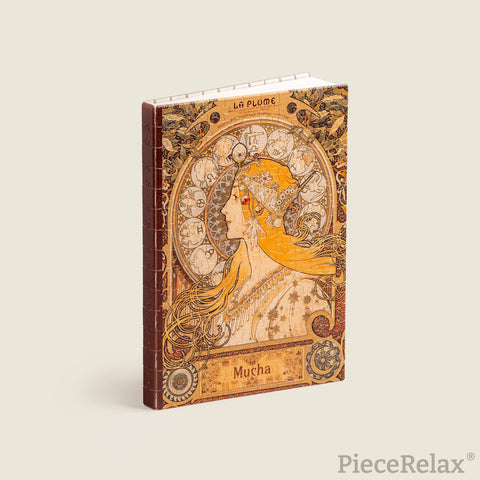 Pintoo YA1056 Zodiac by Alphonse Mucha - A5 Book Cover