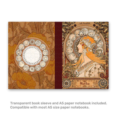 Pintoo YA1056 Zodiac by Alphonse Mucha - A5 Book Cover