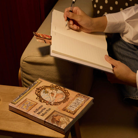 Pintoo YA1058 The Art Palace by Alphonse Mucha - A5 Book Cover