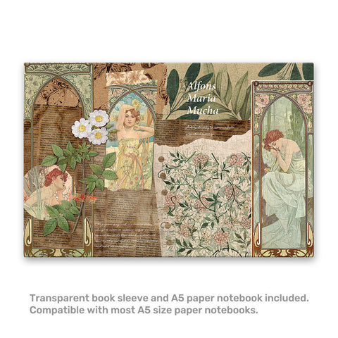 Pintoo YA1059 The Times of the Day by Alphonse Mucha - A5 Book Cover